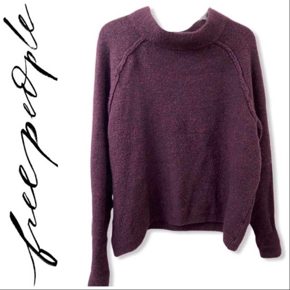 FREE PEOPLE Purple Pullover Sweater